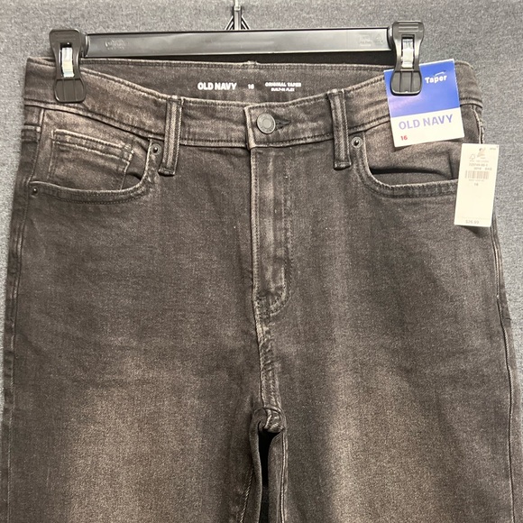 🔥3/$30🔥 NWT - Old Navy Original Taper Jeans for Boys, Coal - Size 16 - Picture 7 of 10
